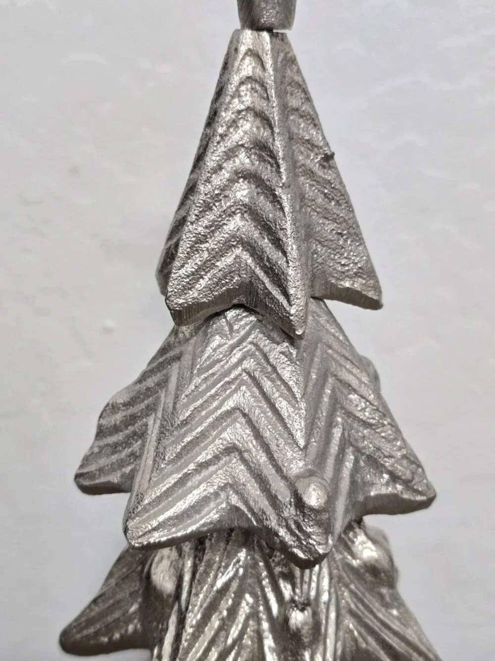 Heavy Metal Silver Christmas Tree Centerpiece Star Topper 14